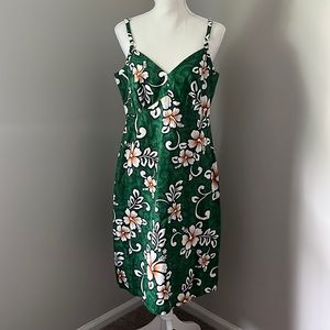 Vintage Hilo Hattie Hawaiian Sleeveless Midi Dress